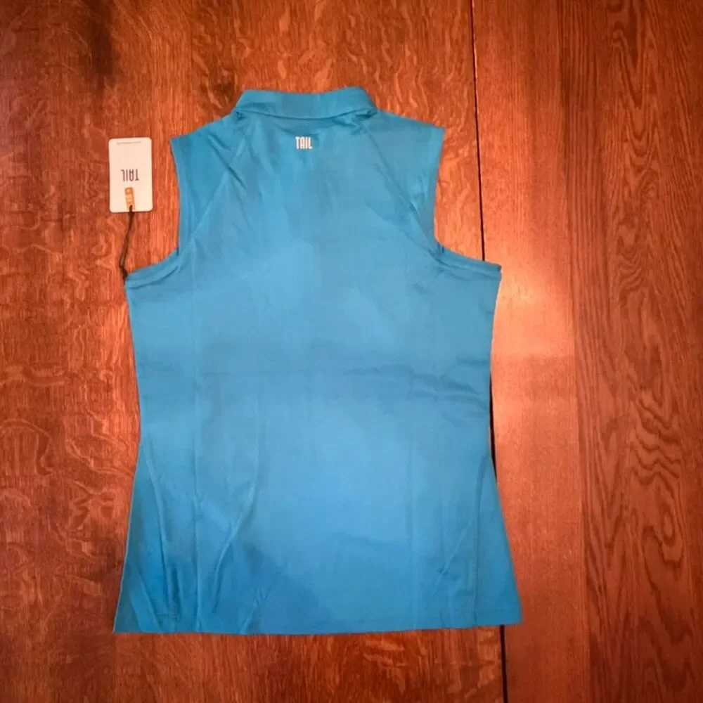 NWT Tail Golf 2-Piece Set Cerulean UPF 50 Sleeveless Top & Ankle Pants Size 6
